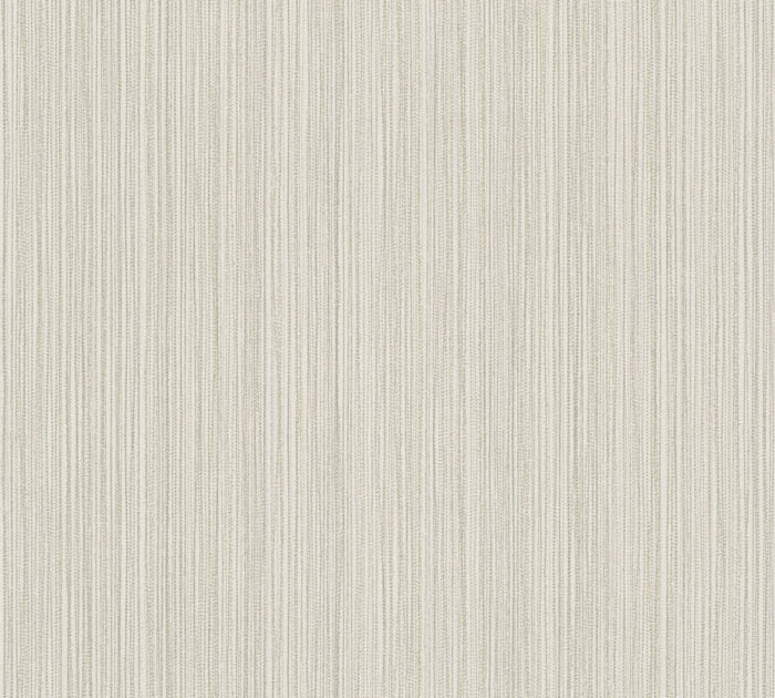 Die Tapete Einfarbige Tapete Hellgrau mit feinem Linienmuster zeigt ein feines, schmales Linienmuster, welches für eine subtile Textur und Dimension auf der Tapete sorgt.