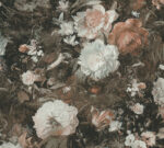 Die Vintage Blumentapete Klassik Rosen-Muster hat ein klassischen Rosenmuster in Creme und Braun Farben, die eine zeitlose und klassische Atmosphäre und individuelle Optik in jeden Raum bringen.