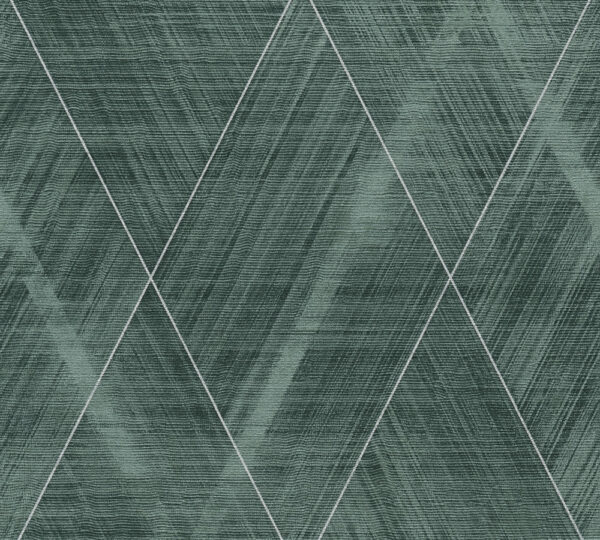 Erleben Sie die Schönheit der Rauten Tapete mit melierter Textiloptik – Metallic, Grün. Erfrischend, modern und beeindruckend. Lassen Sie sich von unserem Team beim Verkleben unterstützen und genießen Sie Ihr neues Zuhause.