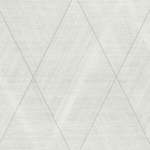 Erleben Sie die Schönheit der Textiloptik Tapete mit Rauten Muster – Metallic, Weiß. sauber, zeitlos und beeindruckend. Lassen Sie sich von unserem Team beim Verkleben unterstützen und genießen Sie Ihr neues Zuhause.